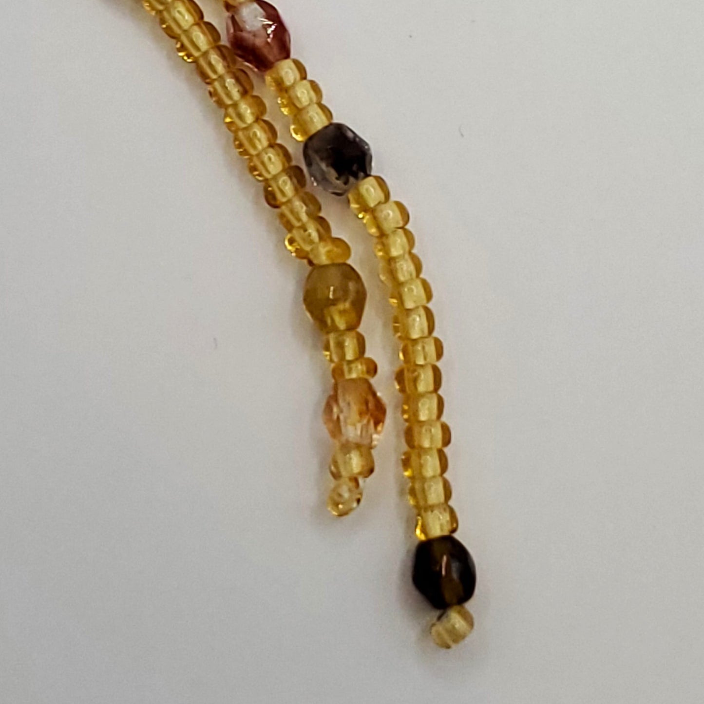 Golden Hour Long Dangle Fringe Earrings