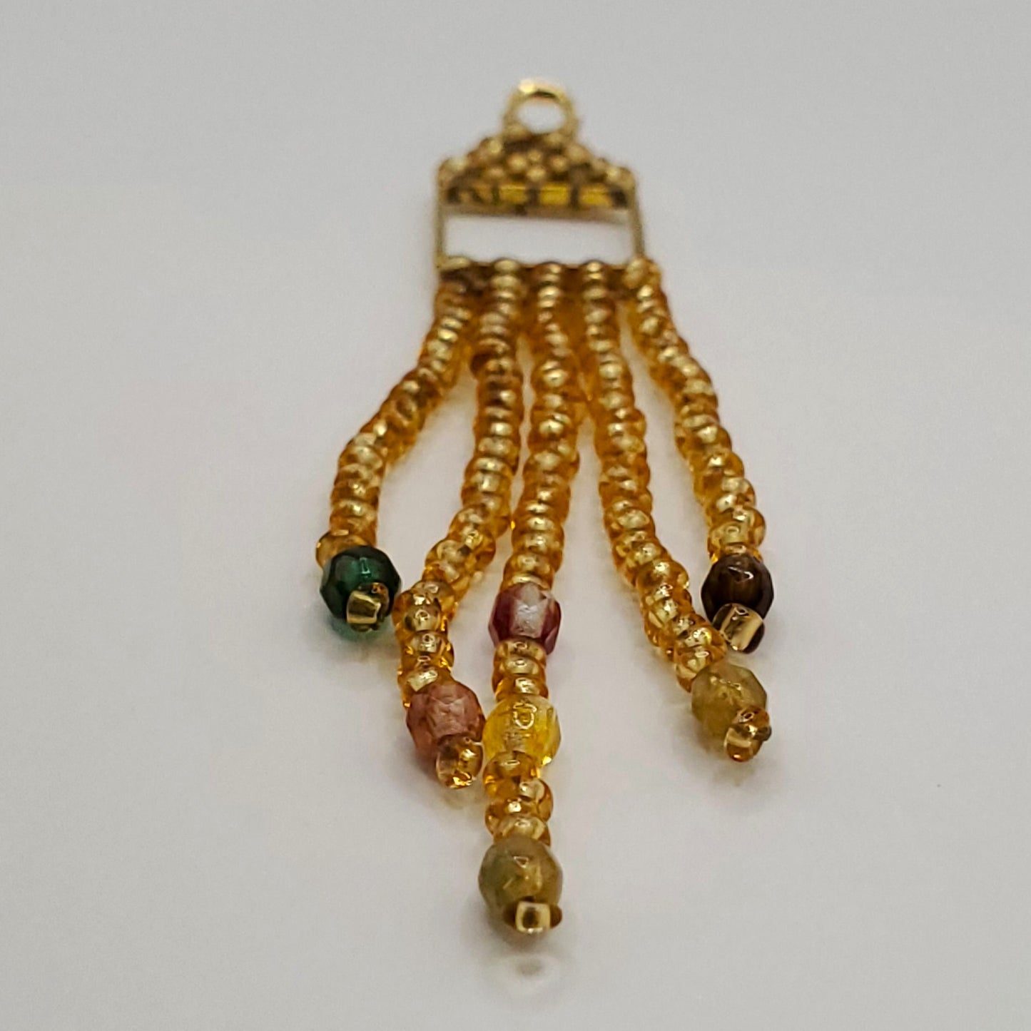 Golden Hour Square Fringe Earrings