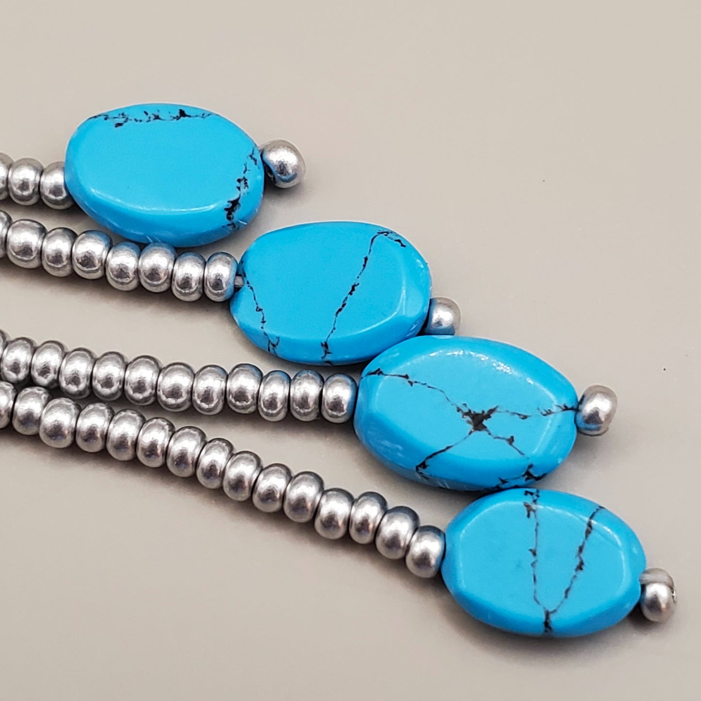 Bluebird Sky Small Hoops with Fringe