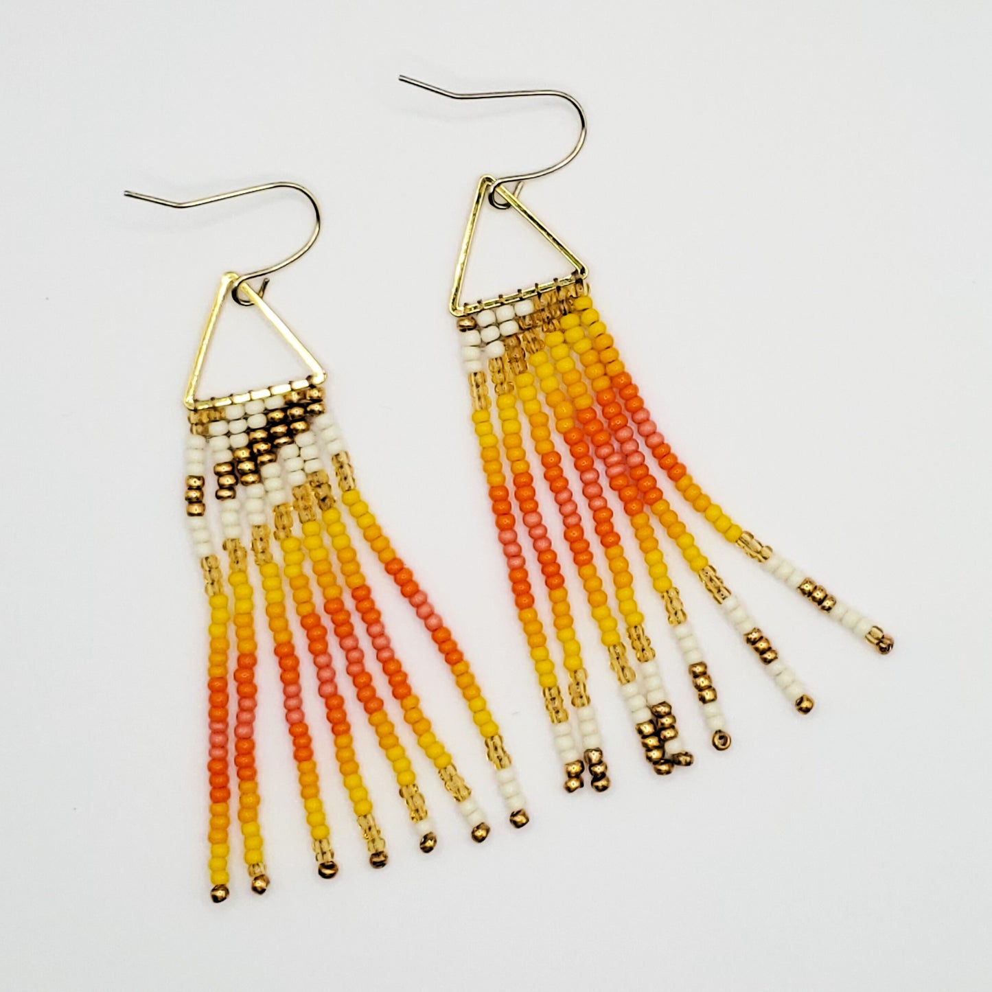 Sunshine Triangle Fringe Earrings