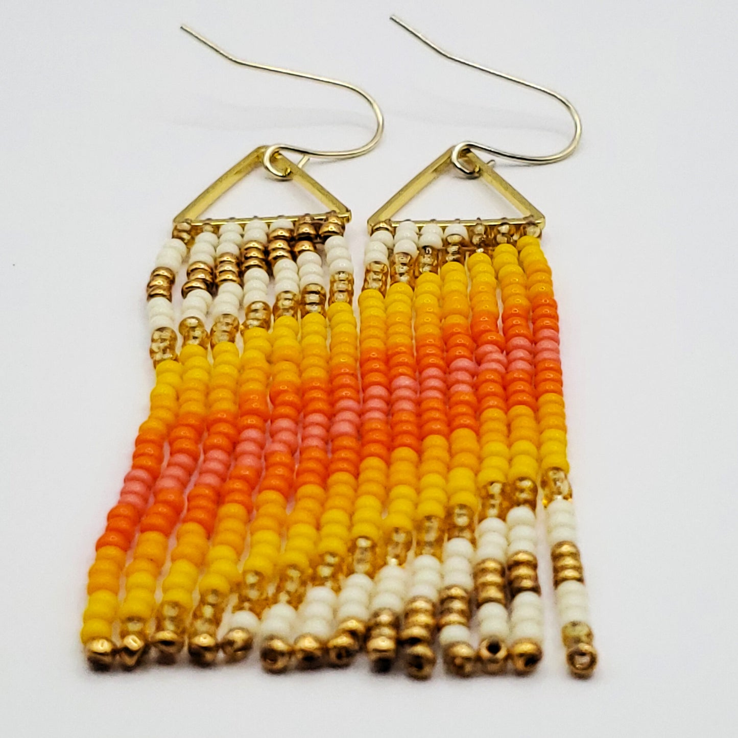 Sunshine Triangle Fringe Earrings