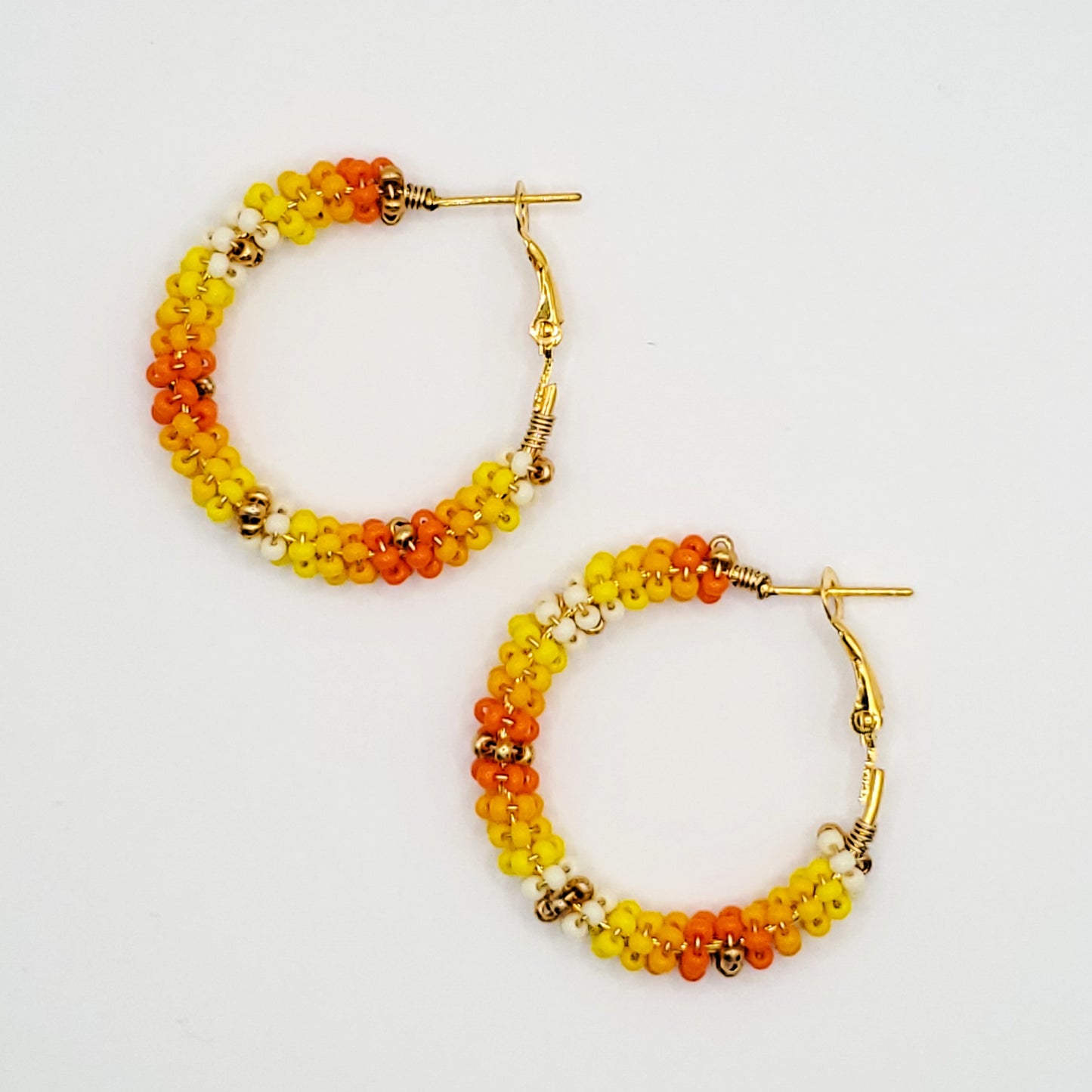 Sunshine Wire-Wrapped Hoops