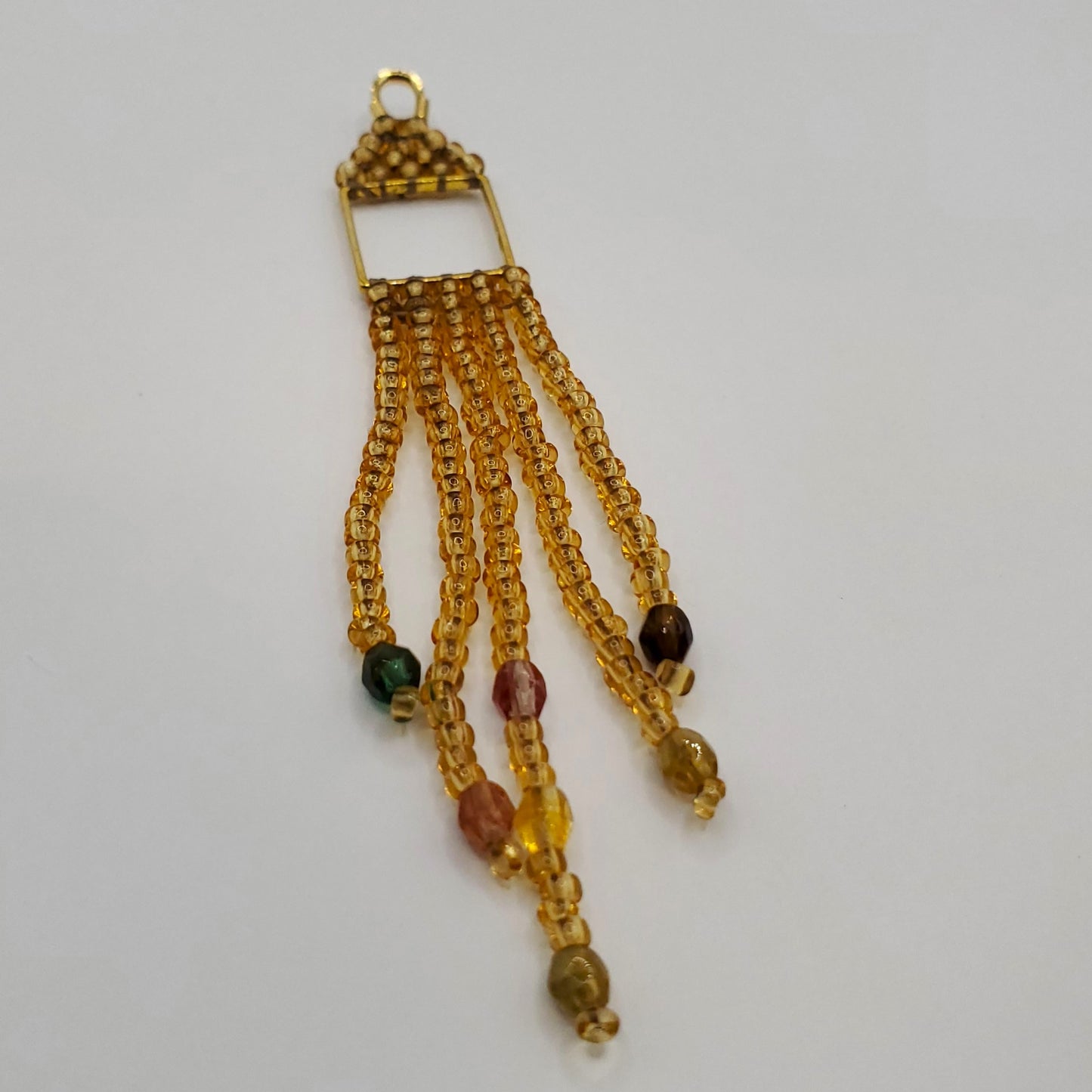 Golden Hour Square Fringe Earrings