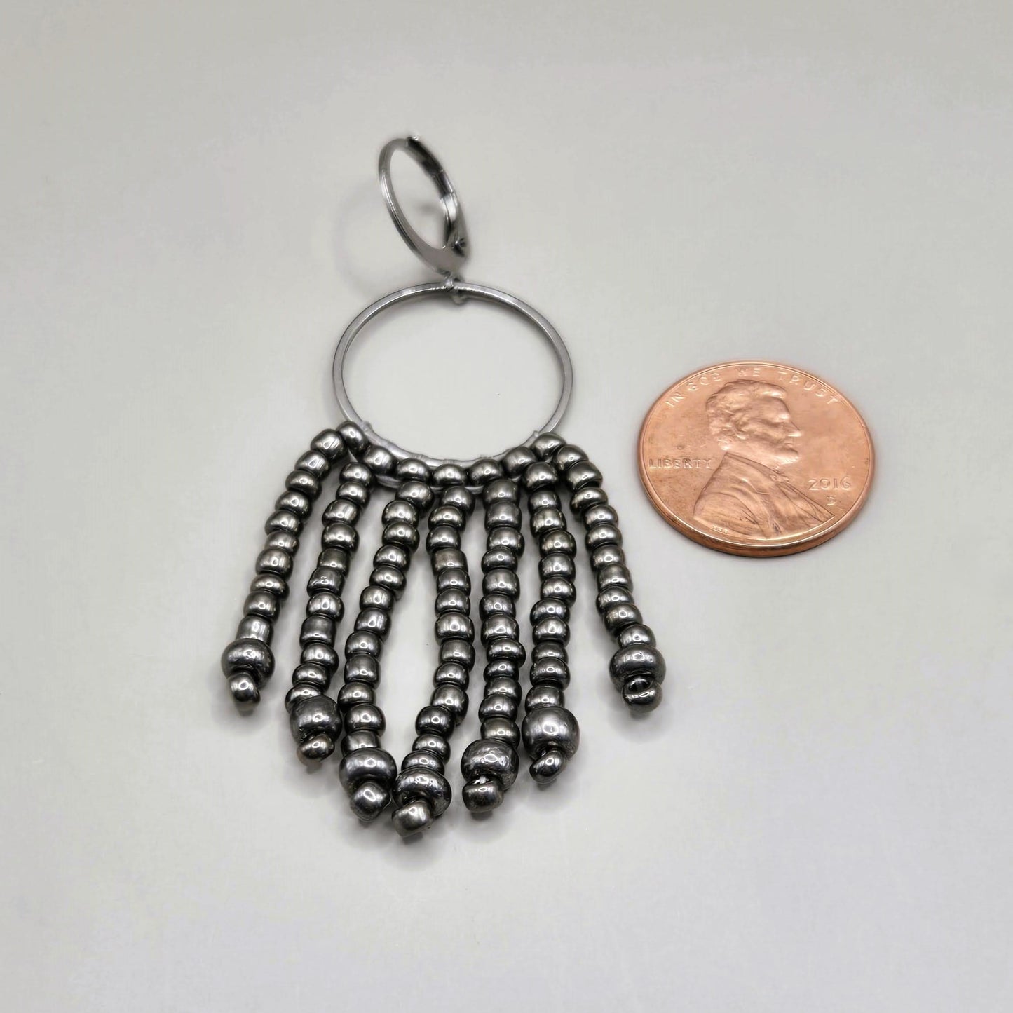 Gunmetal Ophelia Fringe Earrings
