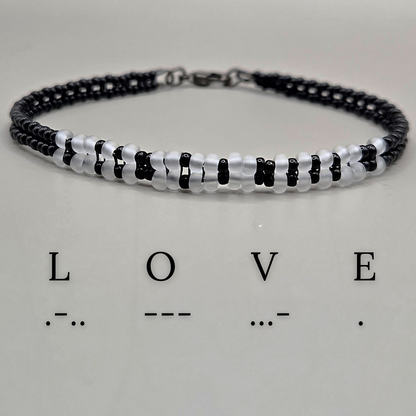 "Love" Morse Code Bracelet