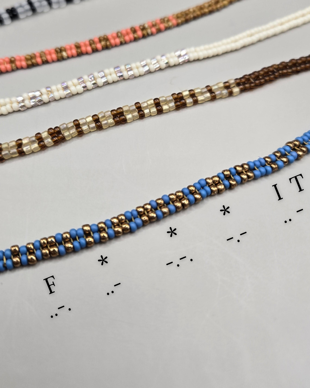 Custom Morse Code Bracelets