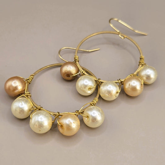 Pearl Orb Earrings