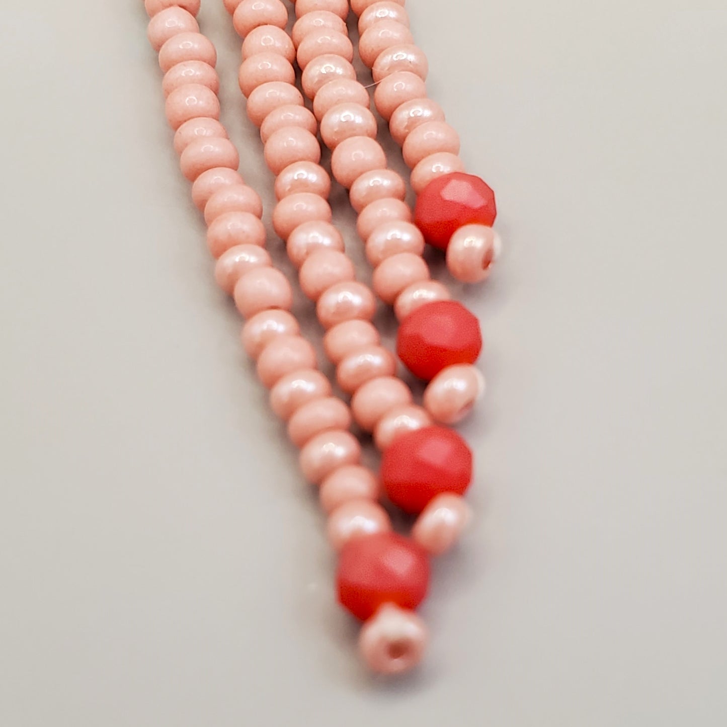 Dusty Rose Fringe Earrings