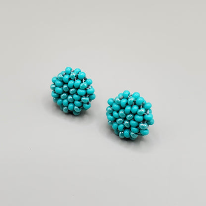 Custom Order: Handwoven Seed Bead Stud Earrings (The Hermia)