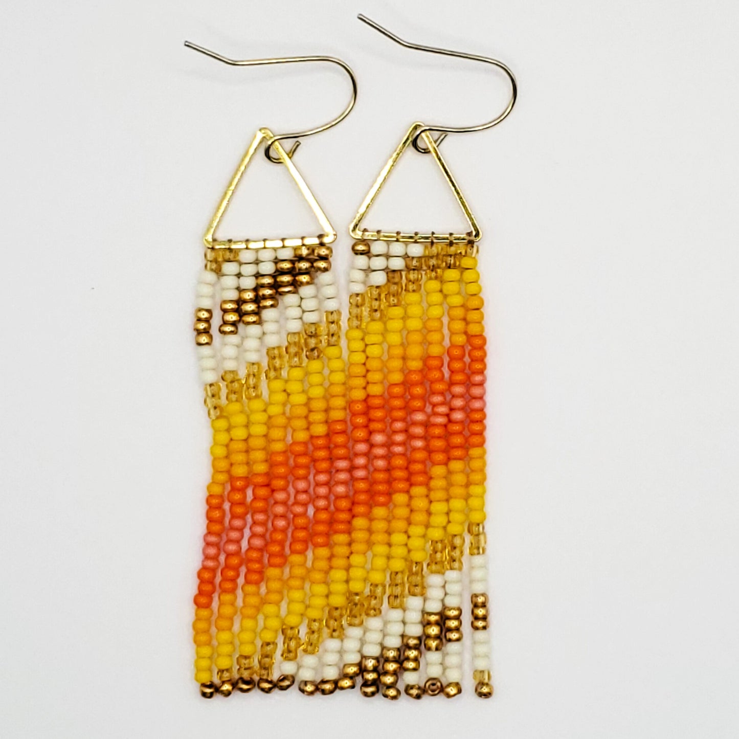 Sunshine Triangle Fringe Earrings
