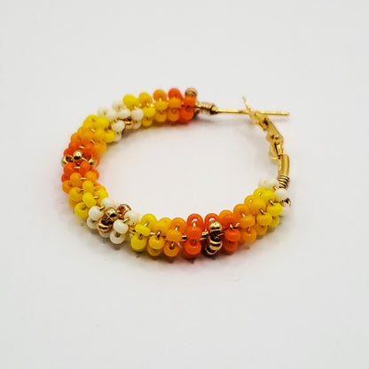 Sunshine Wire-Wrapped Hoops