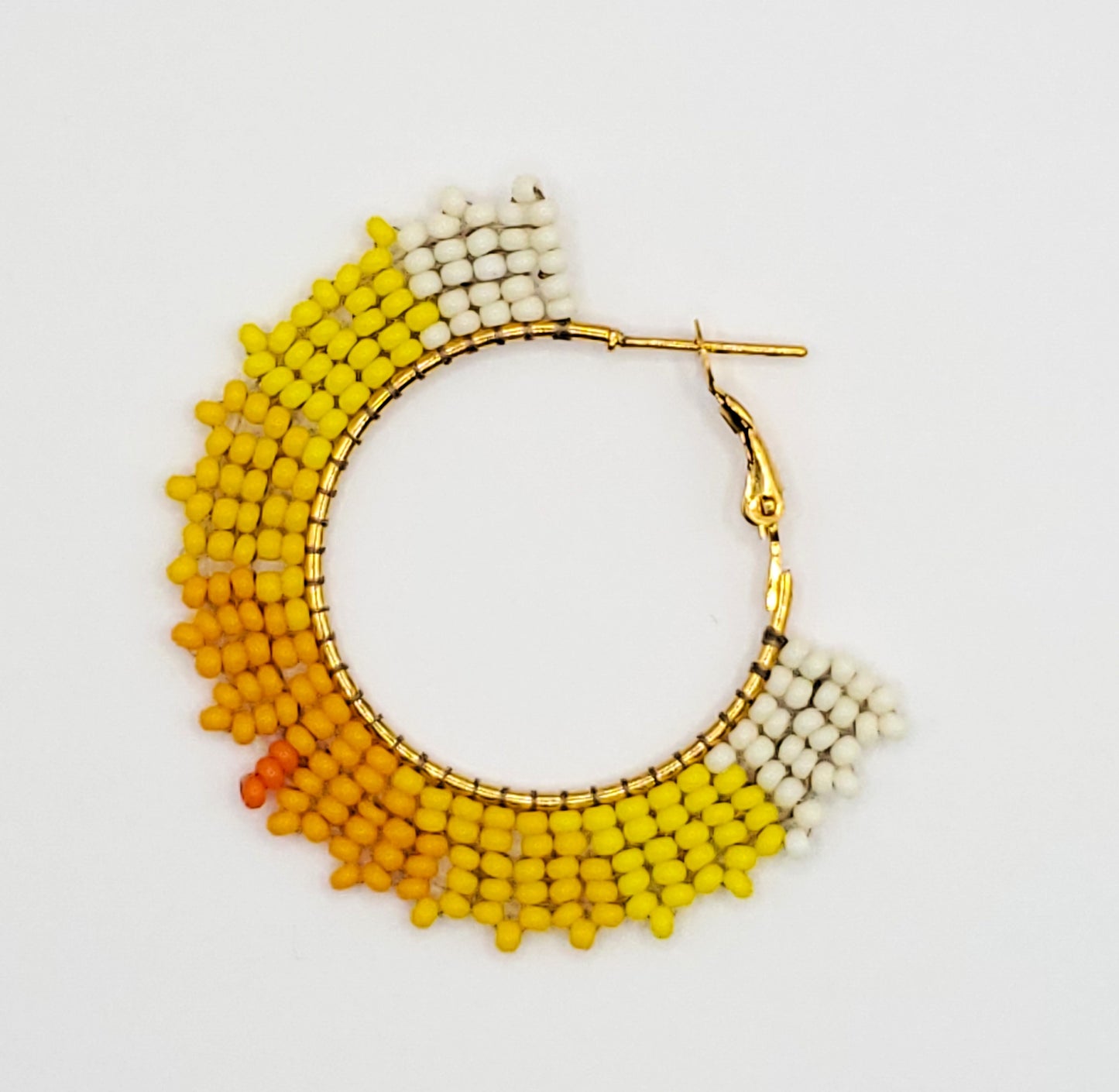 Sunshine Woven Hoop Earrings (The Juliet)