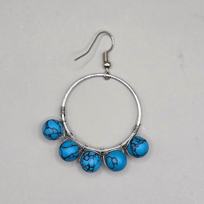 Turquoise Orb Earrings