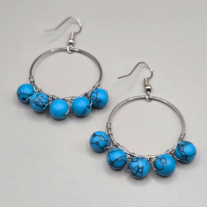 Turquoise Orb Earrings
