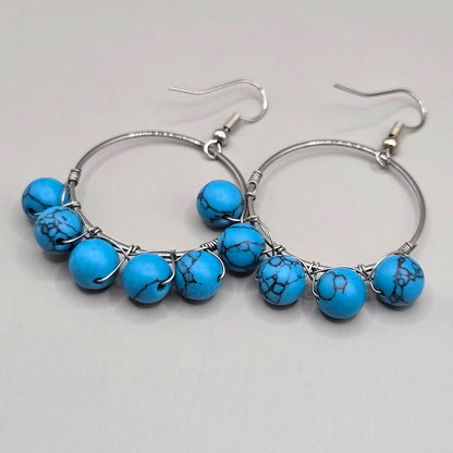 Turquoise Orb Earrings